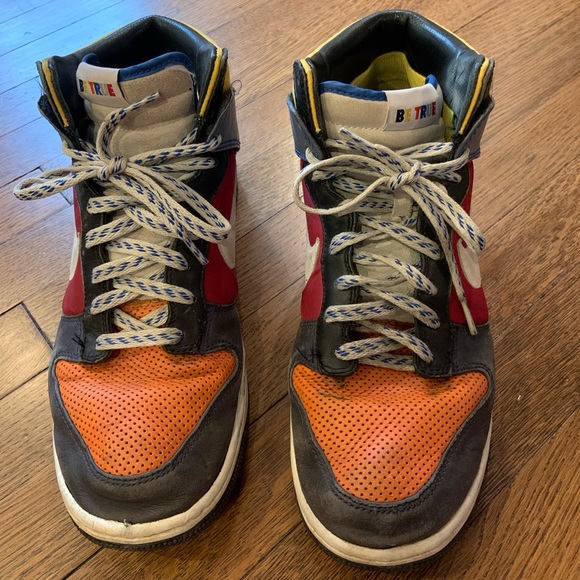 Nike Dunk high top premium rainbow Be True Collection men’s sneakers - Picture 2 of 5